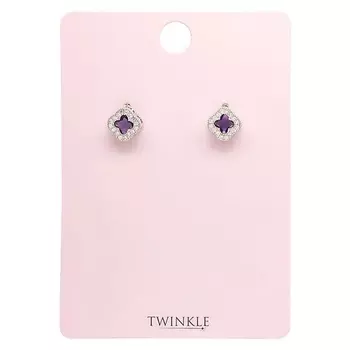 TWINKLE Серьги PURPLE FANTASY