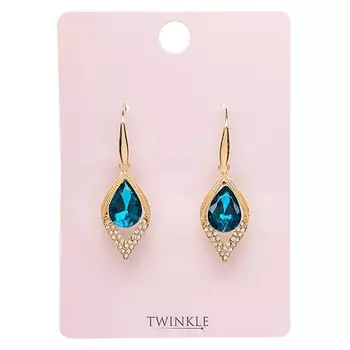 TWINKLE Серьги QUEEN BLUE