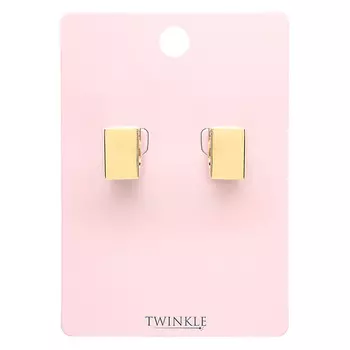 TWINKLE Серьги RECTANGLE GOLD