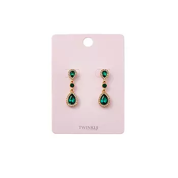 TWINKLE Серьги Royal Green