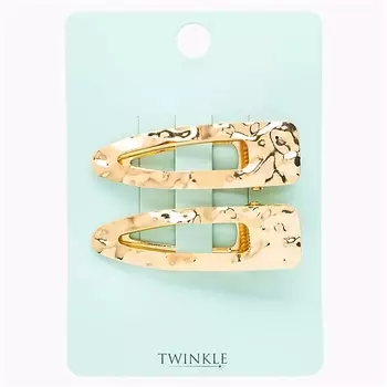 TWINKLE Заколки для волос CRUMPLED GOLD