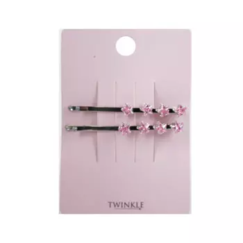 TWINKLE Заколки для волос Pink Stones