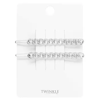 TWINKLE Заколки для волос SILVER CHAIN