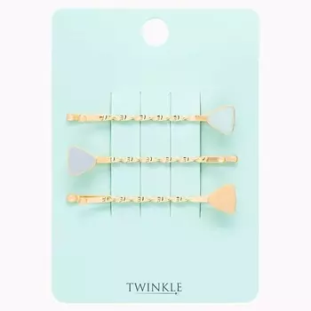 TWINKLE Заколки-невидимки для волос GEOMETRIC TRIANGLES