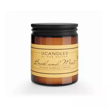 UCANDLES Свеча Basil and Mint Botanique VASO 200.0