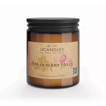 UCANDLES Свеча Strawberry Hills Chez Maman VASO 200.0