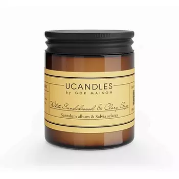 UCANDLES Свеча White Sandalwood & Clary Sage Botanique VASO 200.0