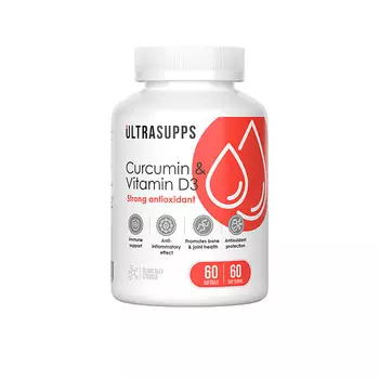 ULTRASUPPS Куркумин и Витамин Д3 Curcumin & Vitamin D3
