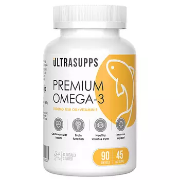 ULTRASUPPS Витаминный комплекс Premium Omega-3