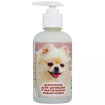 UNICLEAN Шампунь для шпицев с маточным молочком 300