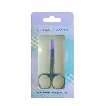 UNICORNS APPROVE Маникюрные ножницы голографические