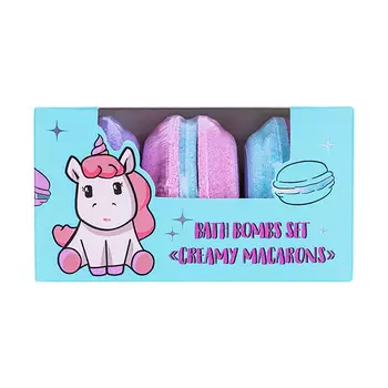 UNICORNS APPROVE Набор бомбочек для ванны "CREAMY MACARONS"
