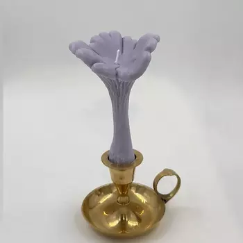 UNIFICATION LOVE Свеча "Гриб Лисичка" лилового цвета 1.0