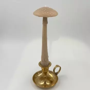 UNIFICATION LOVE Свеча "Гриб Мухомор" цвета охра 1.0