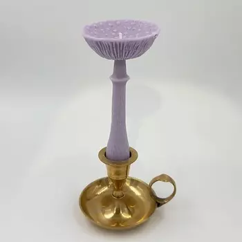 UNIFICATION LOVE Свеча "Гриб Мухомор перезрелый" лилового цвета 1.0