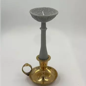 UNIFICATION LOVE Свеча "Гриб Мухомор перезрелый" серого цвета 1.0