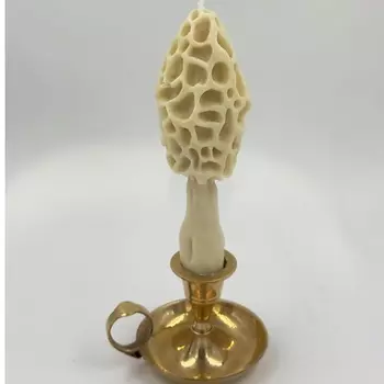 UNIFICATION LOVE Свеча "Гриб Сморчок" белого цвета 1.0