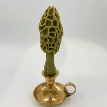 UNIFICATION LOVE Свеча "Гриб Сморчок" цвет хаки 1.0