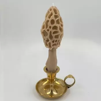 UNIFICATION LOVE Свеча "Гриб Сморчок" цвета охра 1.0