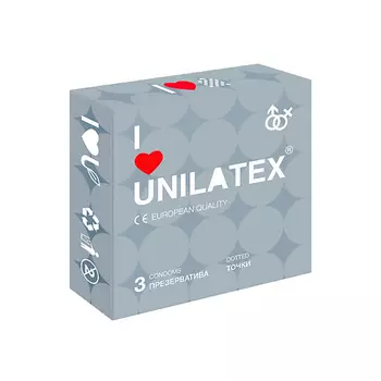 UNILATEX Презервативы Dotted 3.0