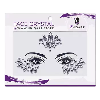 UNIQART Кристаллы для лица UNIQART "Магия серебра"