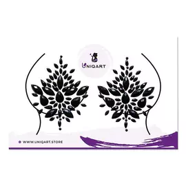 UNIQART Стразы для грудей Ночь нежна