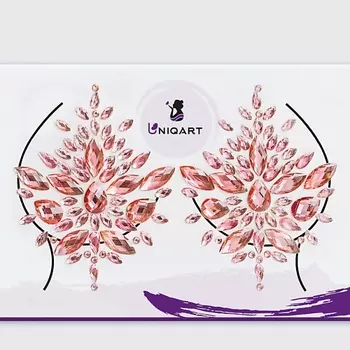 UNIQART Стразы для грудей Ночь нежна