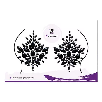 UNIQART Стразы для грудей Ночь нежна