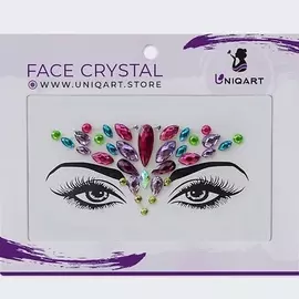 UNIQART Кристаллы для лица UNIQART "Девочка в стиле Бохо"