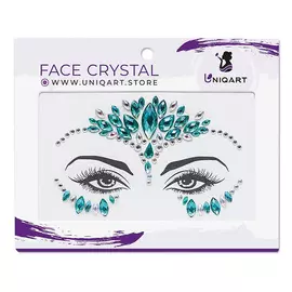UNIQART Кристаллы для лица UNIQART "Изумрудная принцесса"