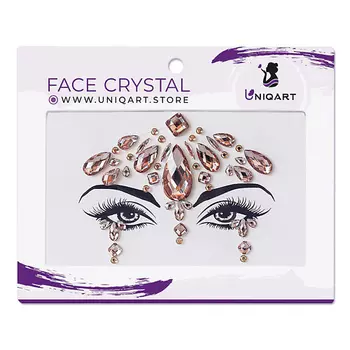 UNIQART Кристаллы для лица UNIQART "Королева"