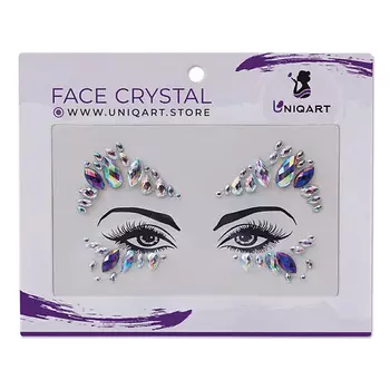 UNIQART Стразы для лица Королева сцены