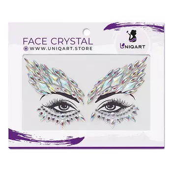 UNIQART Кристаллы для лица UNIQART "Птица счастья"