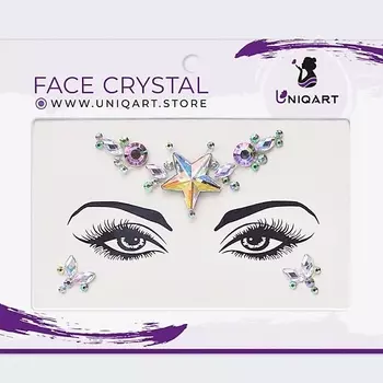 UNIQART Стразы для лица Волшебное сияние