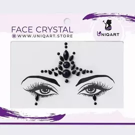 UNIQART Кристаллы для лица "Загадочная незнакомка"