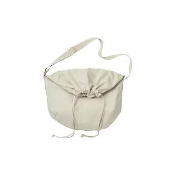 UNIQLO Сумка Cotton Shoulder Bag Regular Women's Black/Light Beige