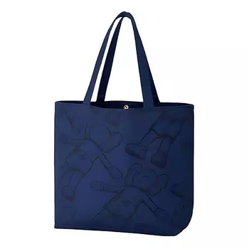 UNIQLO Сумка KAWS Collaboration Cotton Tote Bag Regular Unisex Dark Blue