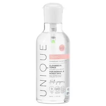 UNIQUEPRO Очищающий тоник для лица для нормальной и смешанной кожи 300.0