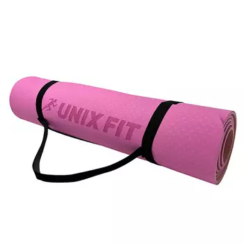 UNIXFIT Коврик для йоги и фитнеса двусторонний