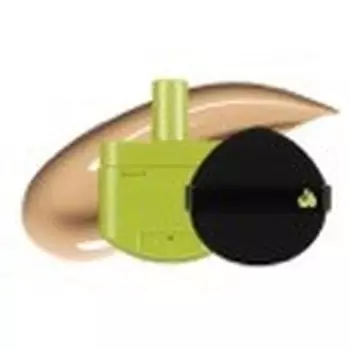 UNLEASHIA Рефилл для кушона + спонж Satin Wear Healthy-Green Cushion RE-FEEL(+ Puff)