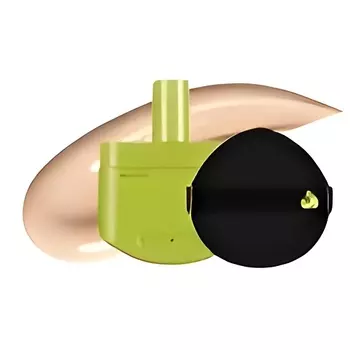 UNLEASHIA Рефилл для кушона + спонж Satin Wear Healthy-Green Cushion RE-FEEL(+ Puff)
