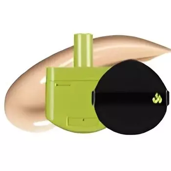 UNLEASHIA Рефилл для кушона + спонж Satin Wear Healthy-Green Cushion RE-FEEL(+ Puff)