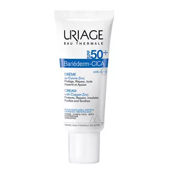 URIAGE Барьедерм SPF50+ цика-крем с медью и цинком 40.0