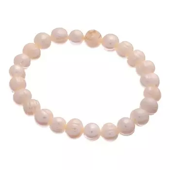 UVI JEWELLERY Браслет из культивированного жемчуга на резинке