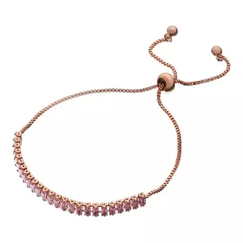 UVI JEWELLERY Черный браслет с кристаллами с регулируемым размером