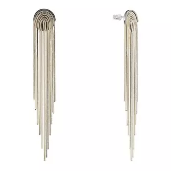 UVI JEWELLERY Серьги люстры из цепей плетения Снейк