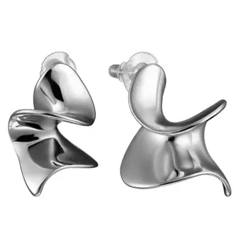 UVI JEWELLERY Серебристые серьги спирали