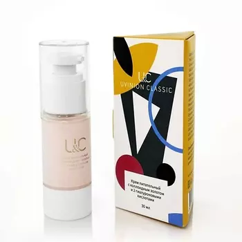 UVINION Крем питательный с коллоидным золотом и 2 гиалуроновыми кислотами 30.0