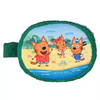 UVITON Мочалка Три кота На море детская