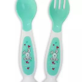 UVITON Набор ложечка и вилочка с присоской